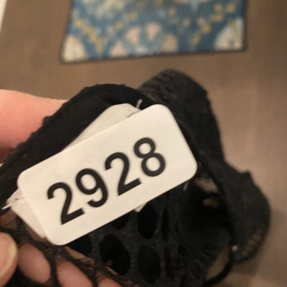 Lucy Paris‎ Romper Women's Medium Black Lace Bell Sleeve Lined Going Out - Picture 13 of 13